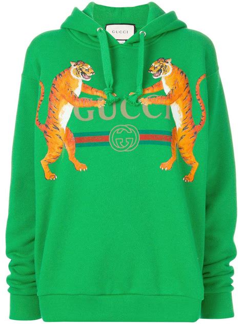 green gucci tiger sweater